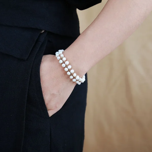 Pulsera 'Brisa Marina' con Perlas – Elegancia Natural y Energía del Mar