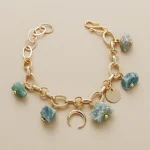 Pulsera 'Verde Raíz' del Espíritu Bohemio con Aventurina en Bruto