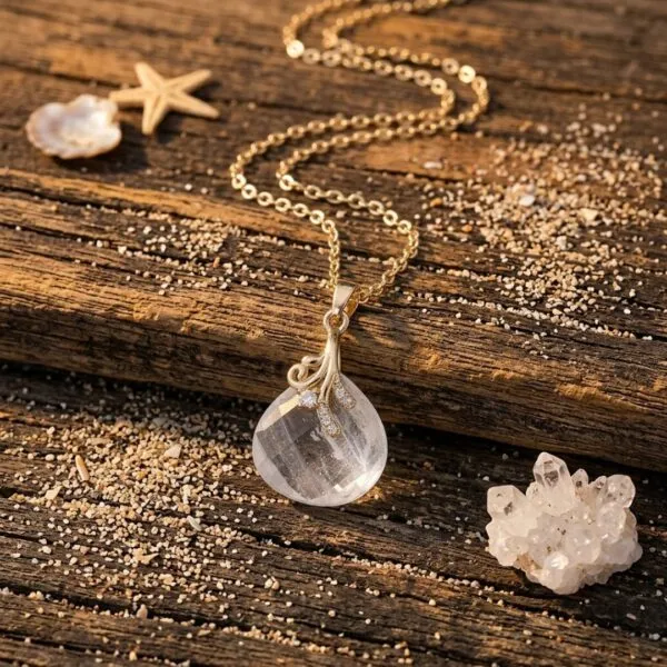 Collares boho de la clara percepción con piedras naturales facetadas