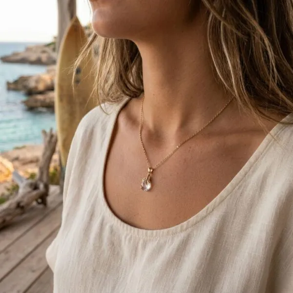 Collares boho de la clara percepción con piedras naturales facetadas