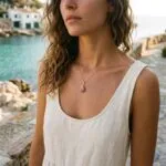 Collares boho de la clara percepción con piedras naturales facetadas