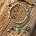 Gargantilla 'Círculo de Vida' con Piedras Naturales – Corazón o Símbolo Zen