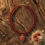 Gargantilla 'Círculo de Vida' con Piedras Naturales – Corazón o Símbolo Zen
