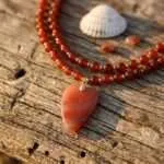 Gargantilla 'Círculo de Vida' con Piedras Naturales – Corazón o Símbolo Zen