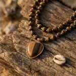 Gargantilla 'Círculo de Vida' con Piedras Naturales – Corazón o Símbolo Zen