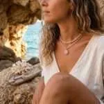 Gargantilla 'Círculo de Vida' con Piedras Naturales – Corazón o Símbolo Zen