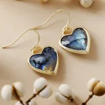 Pendientes boho de Mi Corazón Loco, con corazones de Piedra Natural