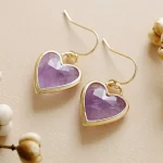 Pendientes boho de Mi Corazón Loco, con corazones de Piedra Natural