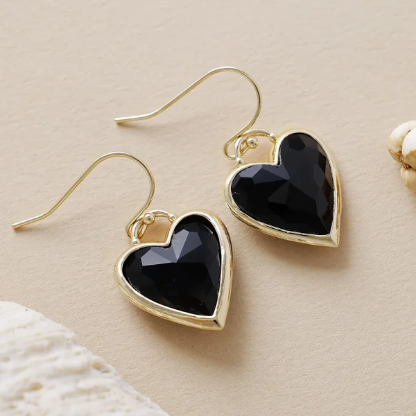 Pendientes boho de Mi Corazón Loco, con corazones de Piedra Natural