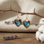 Pendientes boho de Mi Corazón Loco, con corazones de Piedra Natural