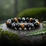 Pulsera para adelgazar de la triple protección con hematita y magnetismo