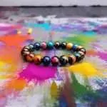 Pulsera Nebulosa – Con Piedras de Ojo de Tigre Multicolor 5A+