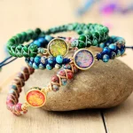 Pulsera 'Ocaso Místico' con Piedras de Jaspe y ópalo (3 colores)