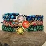 Pulsera 'Ocaso Místico' con Piedras de Jaspe y ópalo (3 colores)