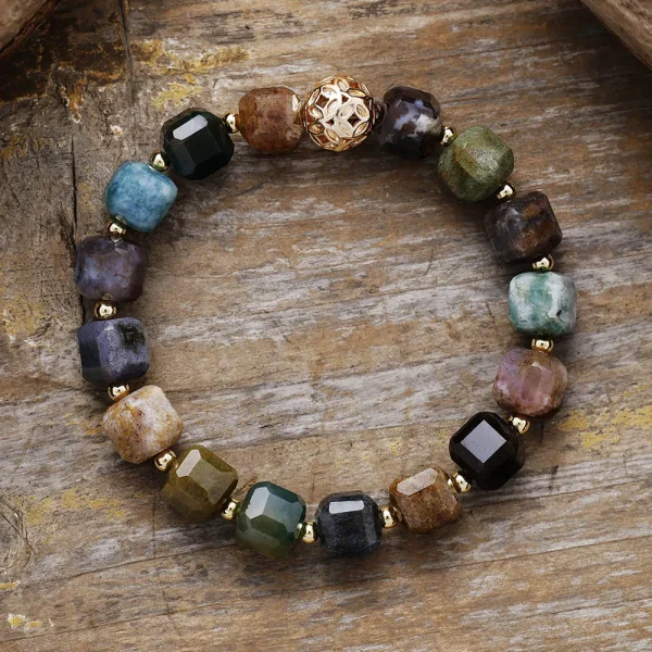 Pulseras del camino fundamental con múltiples piedras sanadoras