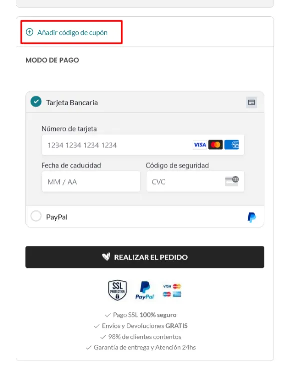 ¿Cómo aplicar un cupón?