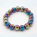 Pulsera Aurora – Con Piedras Naturales de Hematita Arcoíris