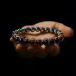 Pulsera Aurora – Con Piedras Naturales de Hematita Arcoíris