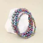 Pulsera Aurora – Con Piedras Naturales de Hematita Arcoíris