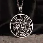 Colgante Tetragramatón – Pentagrama Protector en Acero Inoxidable