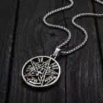 Colgante Tetragramatón – Pentagrama Protector en Acero Inoxidable