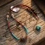 Collar Himalaya – Con Turquesas, Semillas y Abalorio Nepalí