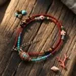 Collar Himalaya – Con Turquesas, Semillas y Abalorio Nepalí