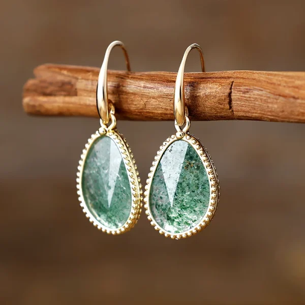Pendientes Alma Pura – Con Piedras Naturales de Energía y Equilibrio