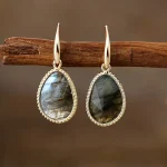 Pendientes Alma Pura – Con Piedras Naturales de Energía y Equilibrio
