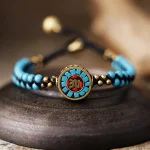 Pulsera Himalaya – Con Turquesas y Abalorios Nepalíes