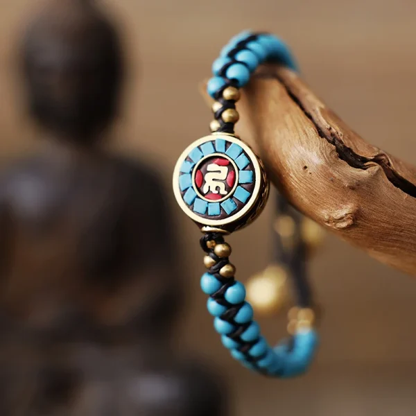 Pulsera Himalaya – Con Turquesas y Abalorios Nepalíes