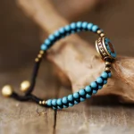 Pulsera Himalaya – Con Turquesas y Abalorios Nepalíes