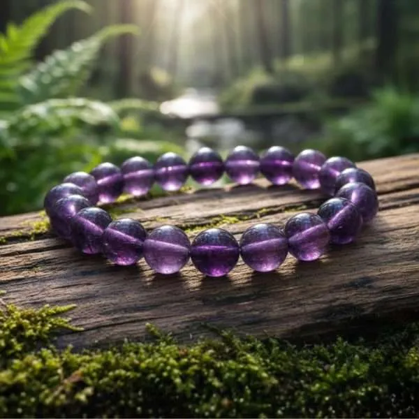 Pulsera Albor – Con Piedras Naturales de Amatista 5A+