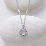 Collar Espíritu del Mar – Larimar o Piedra Lunar Natural