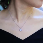 Collar Espíritu del Mar – Larimar o Piedra Lunar Natural
