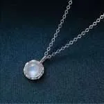 Collar Espíritu del Mar – Larimar o Piedra Lunar Natural