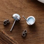 Pendientes Aliento del Mar – Con Piedras Naturales de Larimar