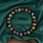 Pulsera Lluvia de Luz – Con Piedras Naturales de Ojo de Tigre Multicolor 5A+