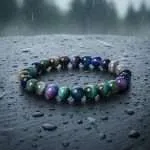 Pulsera Lluvia de Luz – Con Piedras Naturales de Ojo de Tigre Multicolor 5A+