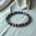 Pulsera Lluvia de Luz – Con Piedras Naturales de Ojo de Tigre Multicolor 5A+