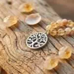 Conjunto Japa Mala 108 cuentas con piedras naturales de citrino