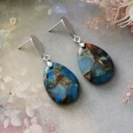 Pendientes Botánicos de Jaspe Natural – Colección Flora Mineral