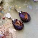 Pendientes Botánicos de Jaspe Natural – Colección Flora Mineral