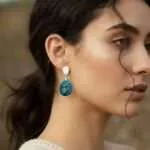 Pendientes Botánicos de Jaspe Natural – Colección Flora Mineral