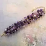 Pulsera Tríada Mineral – Tres hileras de piedras naturales